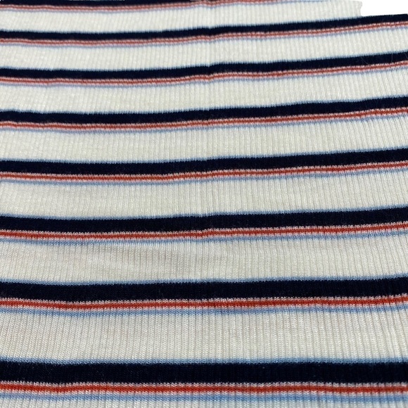 Garage Stripe Baby Tee, White/Navy/Red, size Medium - Picture 4 of 6